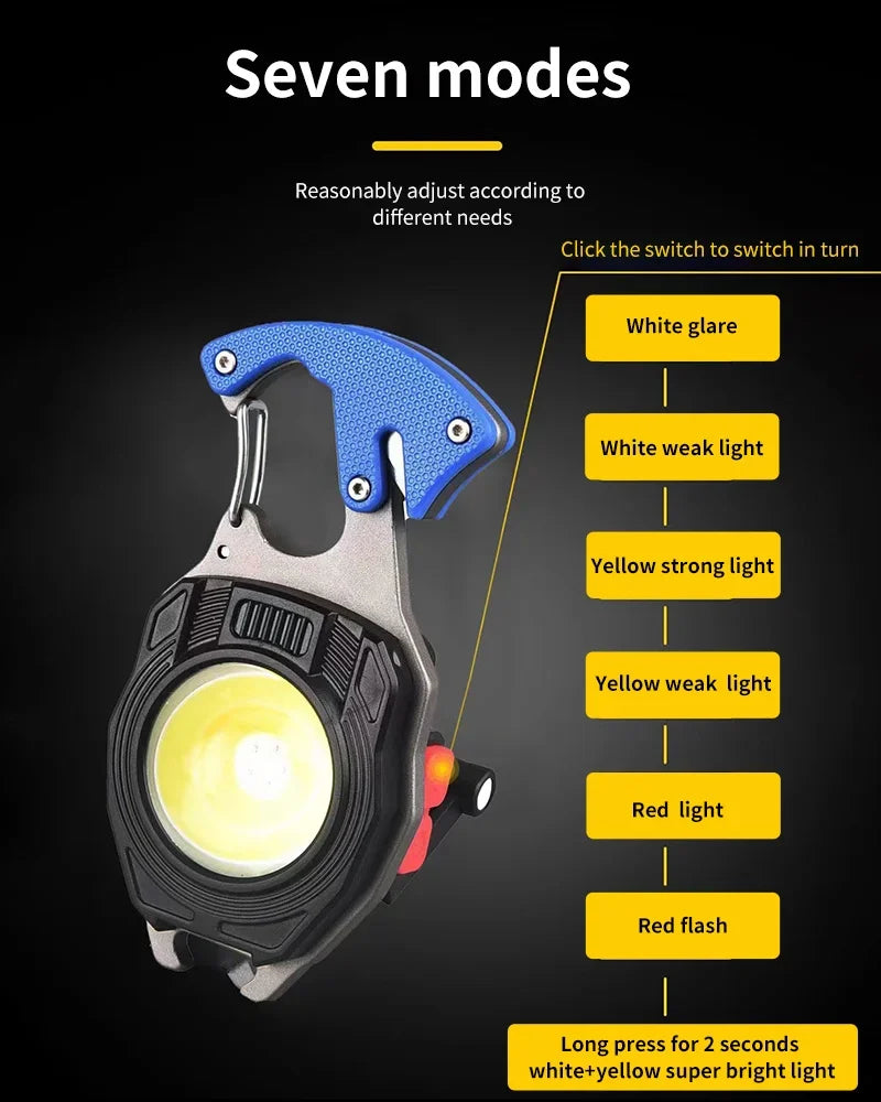 💡2024 Ny ankomst Uppgradering 8 i 1 Multifunktionell bärbar nödlampa