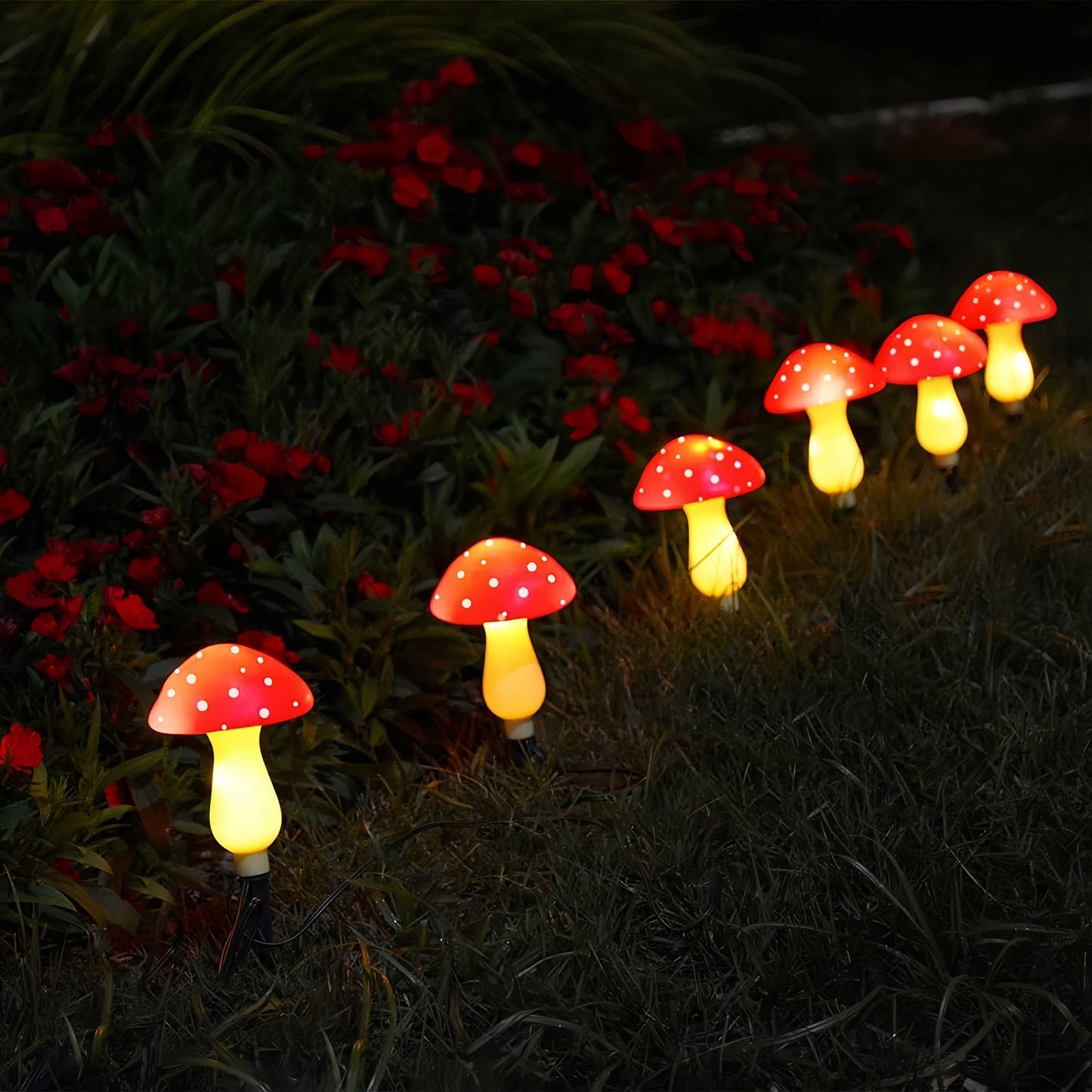 🍄Solar Powered Mushroom Shaped Garden Glow Light