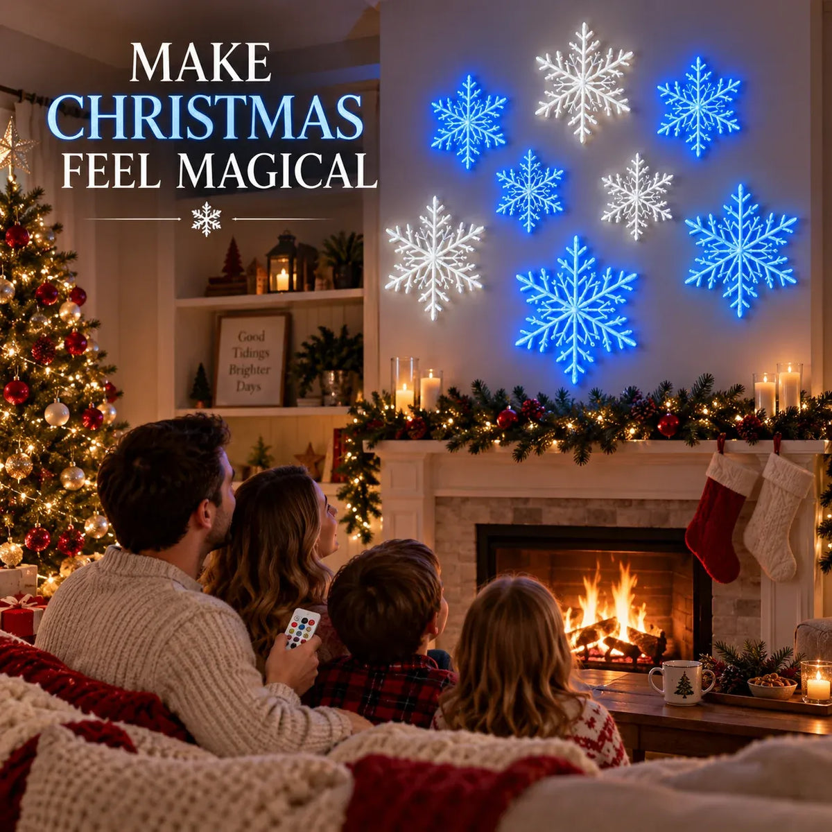 ❄️ LED Snowflake Wall Lights ✨