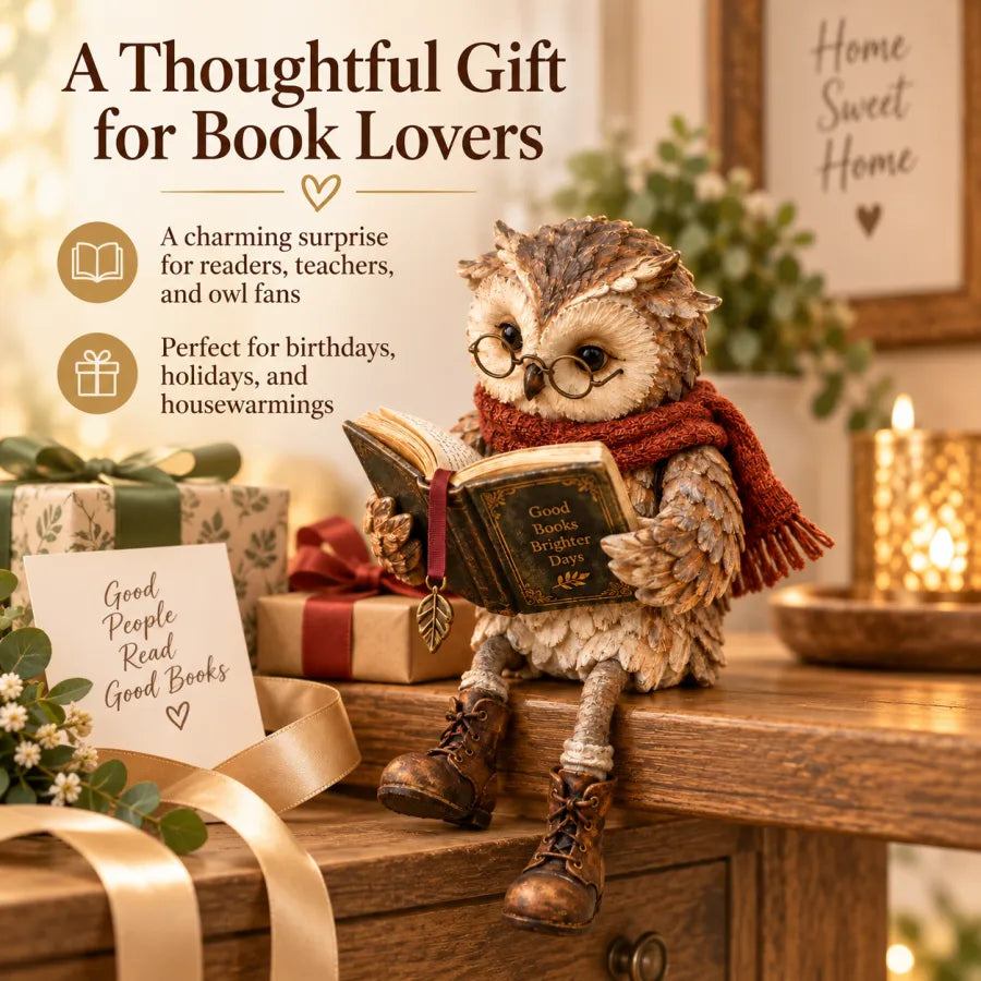 🦉Reading Owl Figurine📚