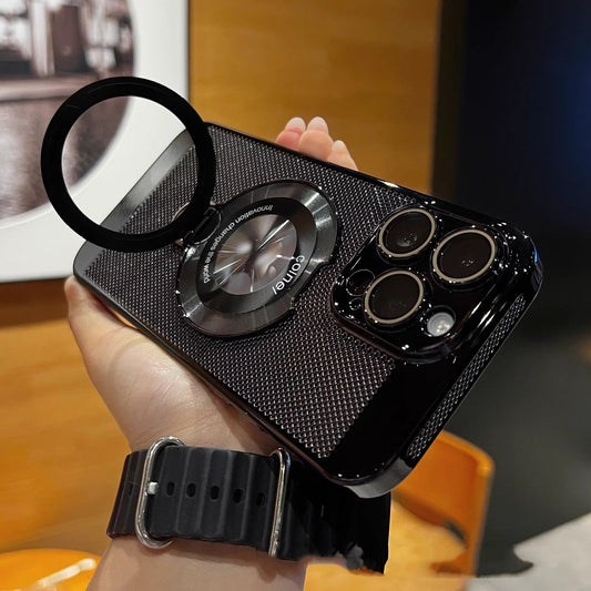 360° roterande mobilskal med stativ, avancerad värmeavledning och stöd för magnetisk laddning