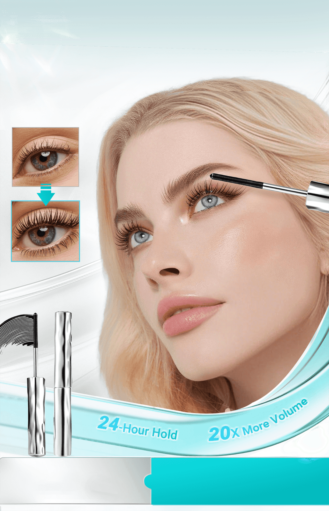 Lång och tjock mascar