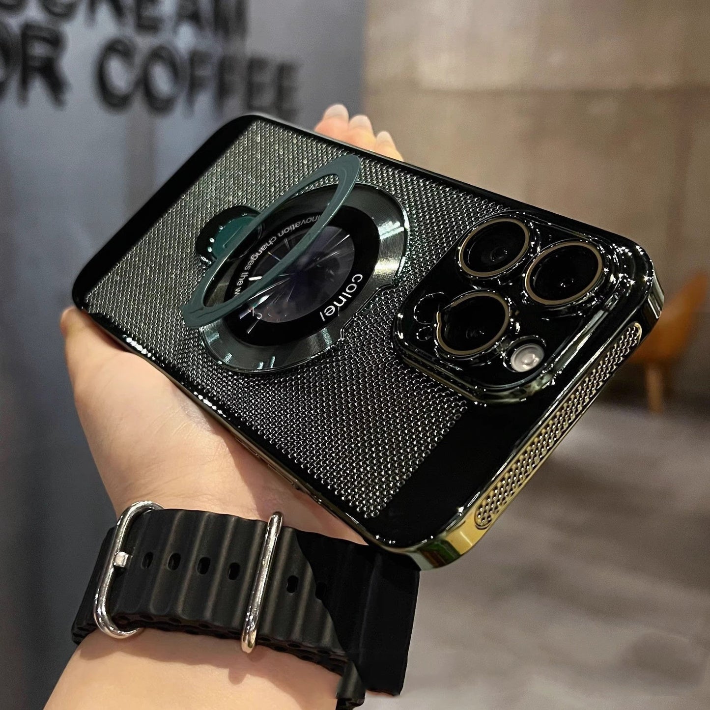 360° roterande mobilskal med stativ, avancerad värmeavledning och stöd för magnetisk laddning