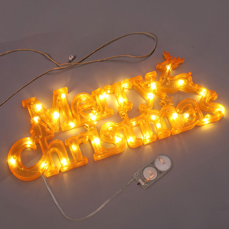 God Jul 3D Bokstavsbelysning/Merry Christmas 3D Letter Lights