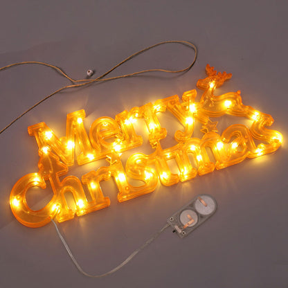God Jul 3D Bokstavsbelysning/Merry Christmas 3D Letter Lights