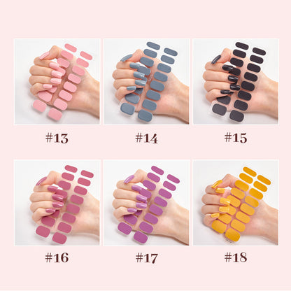 Halvhärdad Gelremsa-Manikyr Hel Klistermärke