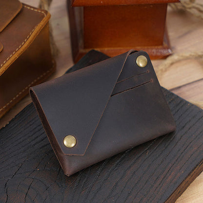 🌟 Vintage Äkta Läder Mynt- & Kortfodral 🌟