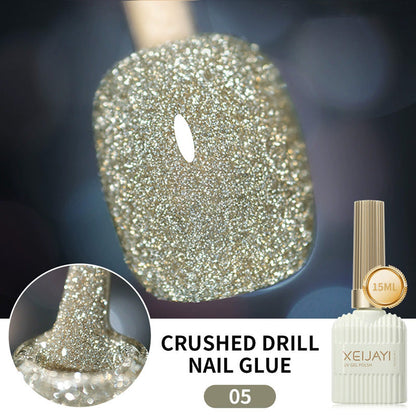 Glitternagellack med hög densitet