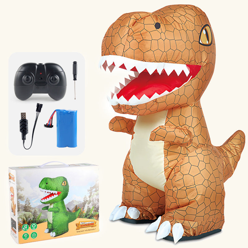 🦖 Remote-Control Inflatable T-Rex Toy for Kids