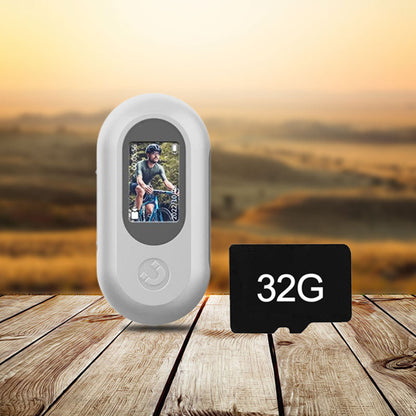 Actionkamera med lång batteritid och tummanövrering