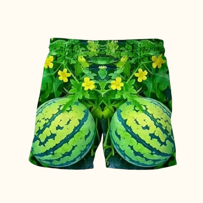 🍉 Funny Watermelon Print T-Shirt Set