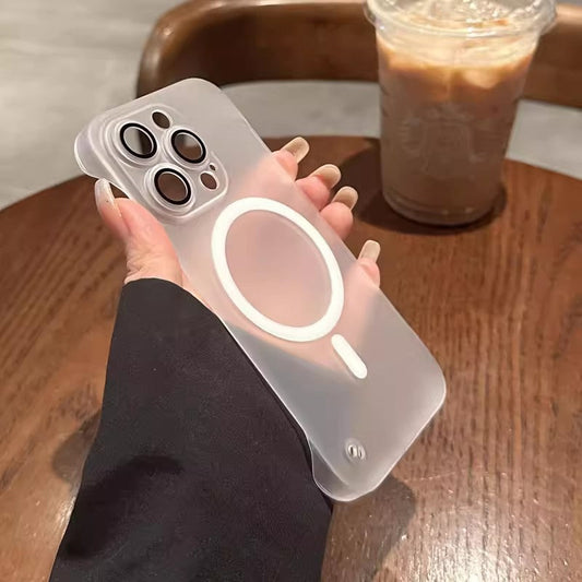 Ultratunt Ramlöst Magnetiskt Frostat Mobiltelefonskal