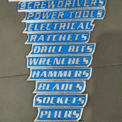 🔧✨ Magnetiska Verktygslåds Etiketter🔧📚