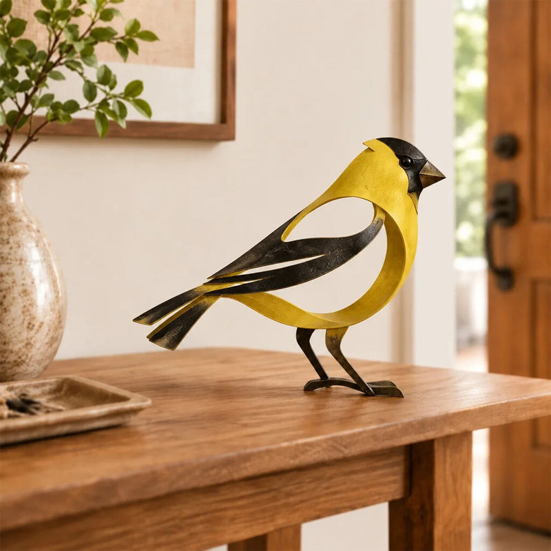 🕊️Elegant and minimalist metal bird sculpture -- Fleeting Moments of Lightness in the Natural World！