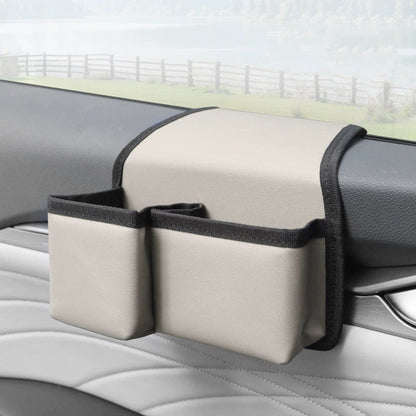 Car Side Door Storage Bag, Multi-functional Phone Key Holder, Foldable Cup Holder, Car Window Hanging Pouch