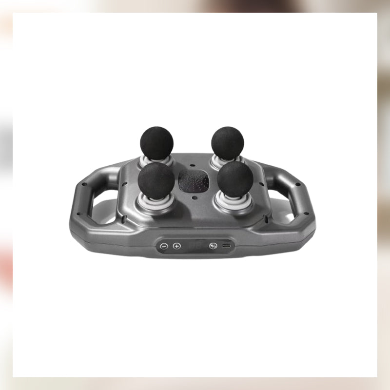 Sex/fyra huvuden integrerad multifunktionell massageapparat Fascia Gun 💪