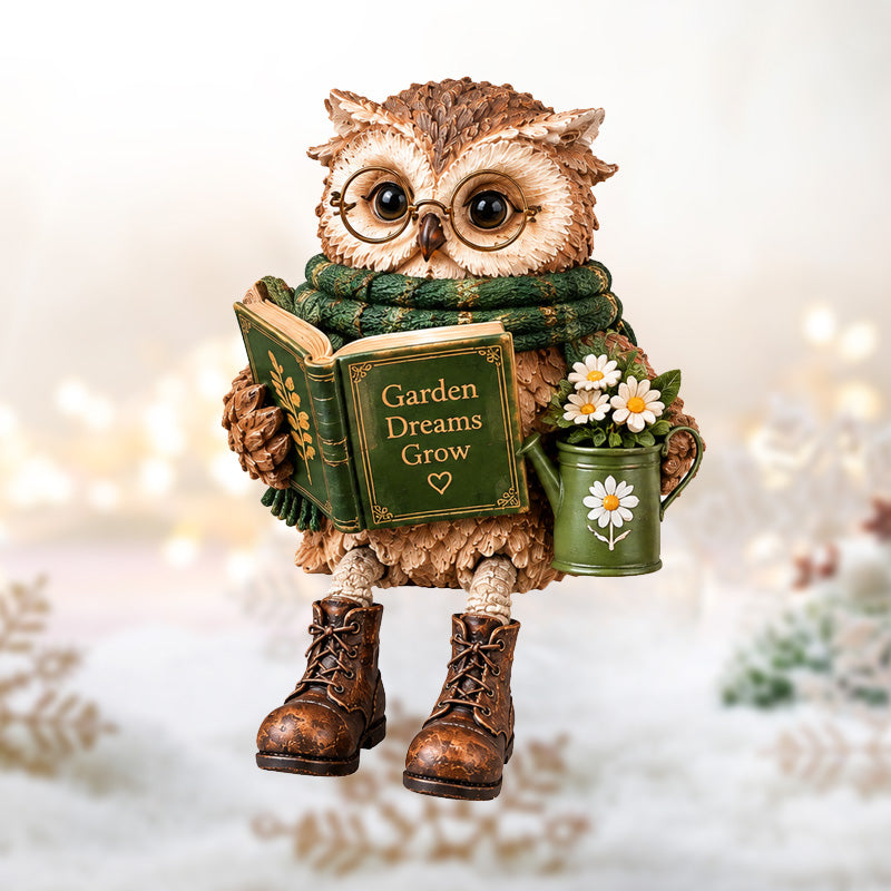 🦉Heartwarming Reading Owl Figurine✨