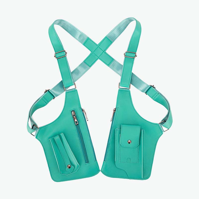 Retro ryggsäck med axelremsväska