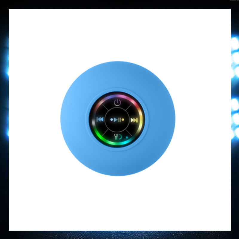 Stor Sugkopp LED-Ljus Vattentät Bluetooth-Högtalare