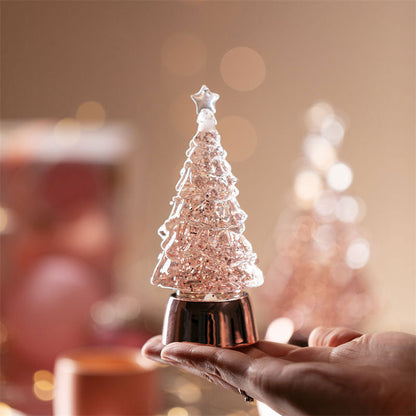 Glödande julgran Kristallboll Speldosa