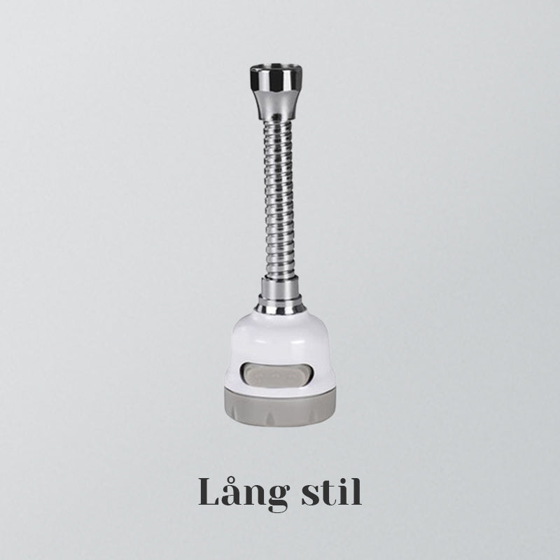 Kökskran förlängningsmunstycke med stänkskydd