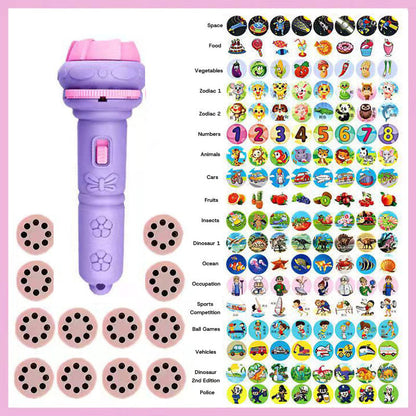 🌈✨ Barnens Magiska Projektorficklampa