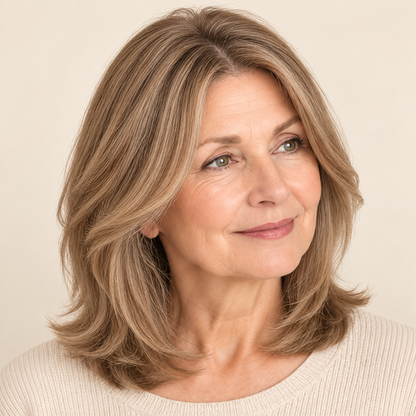 ✨ Natural-Looking Hair Topper – Invisible Volume Booster for Thinning Hair!