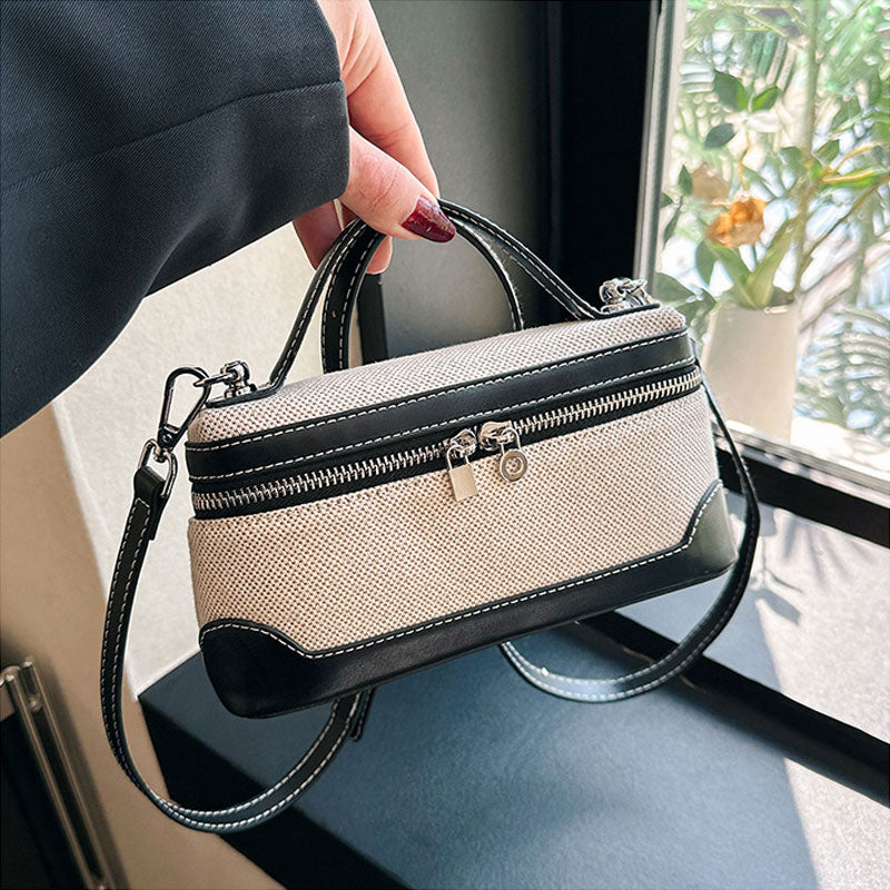 Retro bärbar liten fyrkantig korsväska