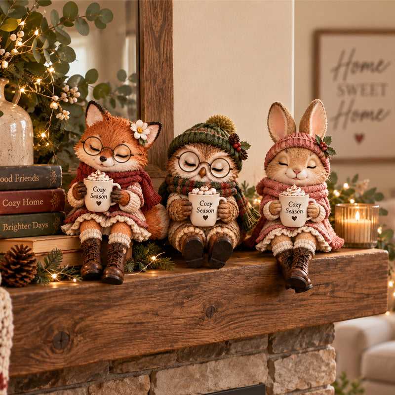 Heart-warming and touching Christmas animal figurines