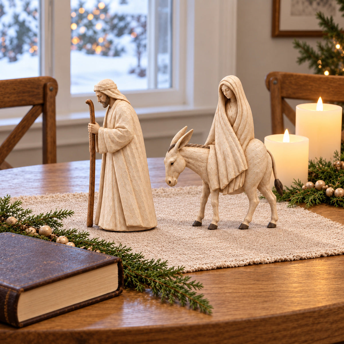🌟 Journey to Bethlehem Nativity Figurine Set