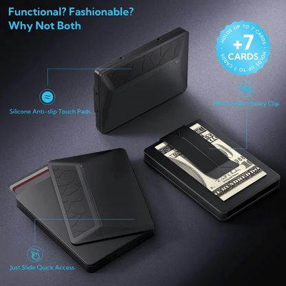 🔥Hot Sale 49% OFF🌟💰 Pop-up Compact Men's Metal Wallet with A Sliding Money Clip Mechanism