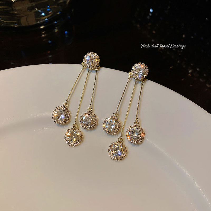 Örhängen med runda kronblad🎁de bästa gåvorna till dina nära och kära💕