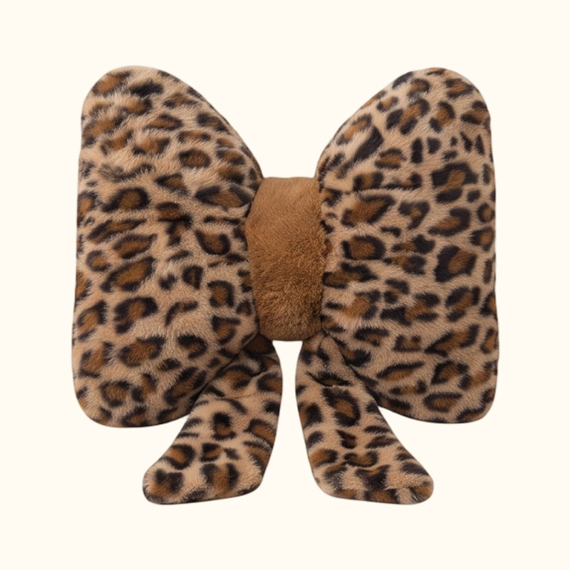 🐆🎀Leopard Print Bowknot Throw Pillow– Perfect for sofas, beds & boho decor ✨