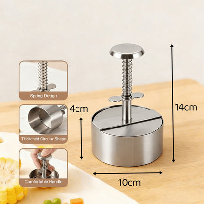 🍔 Stainless Steel Burger Press | Make Perfect Even Patties Easily