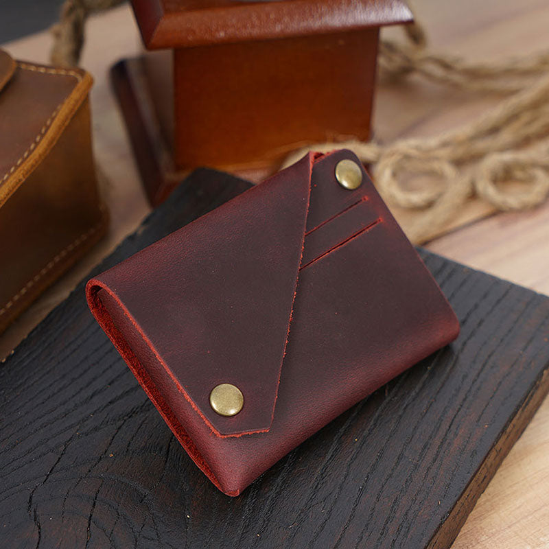 🌟 Vintage Äkta Läder Mynt- & Kortfodral 🌟