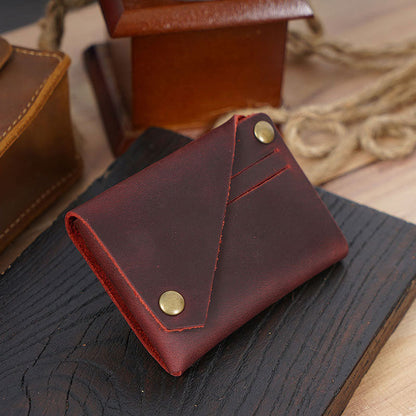 🌟 Vintage Äkta Läder Mynt- & Kortfodral 🌟