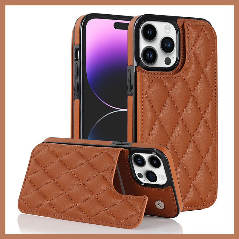 Mobiltelefonfodral Med Kortplats I Läder