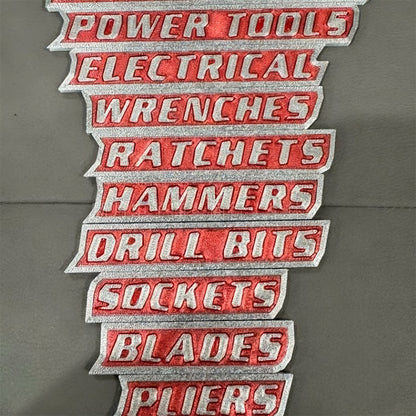 🔧✨ Magnetiska Verktygslåds Etiketter🔧📚