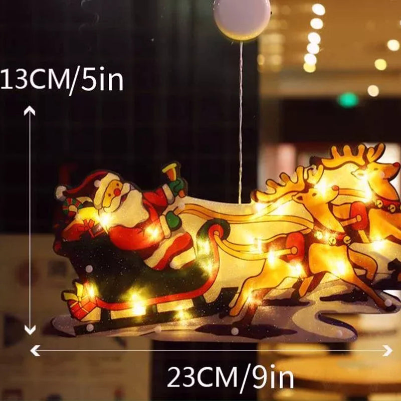 🎄Weihnachtliche Lichterketten im Fenster