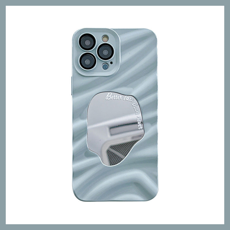 Skrynkligt Oregelbundet Spegelfodral