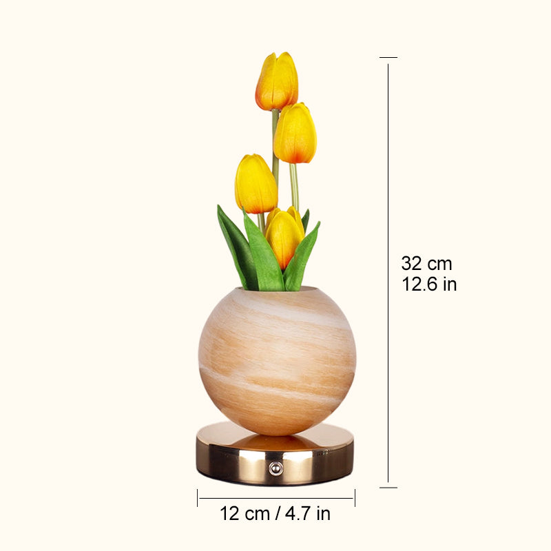🌷Dreamy Tulip Orchid Night Light Romantic Bedside Lamp