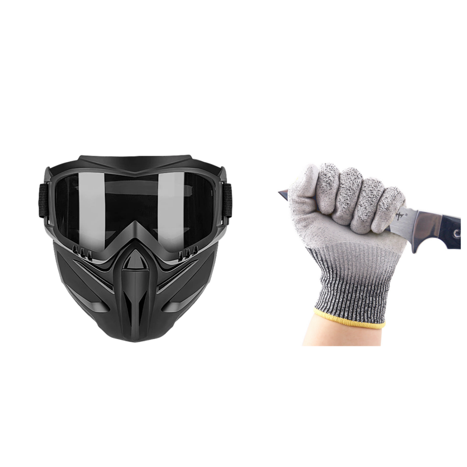 Detachable Full Face Goggle Mask