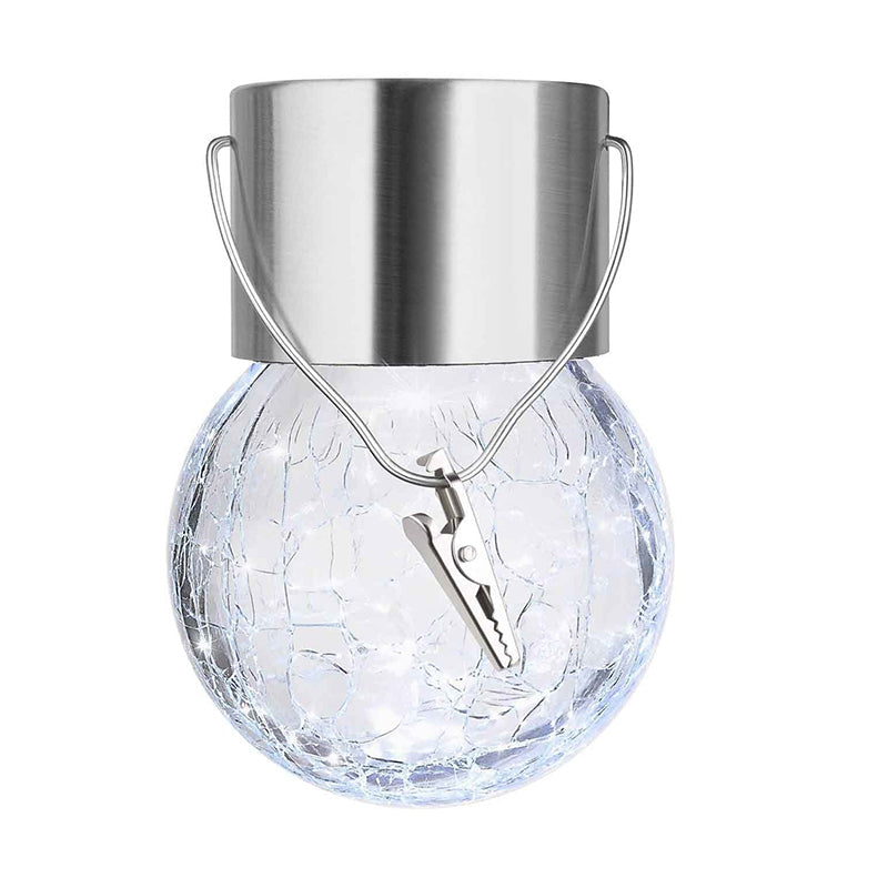 Solar Mosaic Crackle Globes LED trädgårdslampor/Solar Crack Glass LED Chandelier