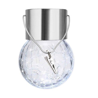 Solar Mosaic Crackle Globes LED trädgårdslampor/Solar Crack Glass LED Chandelier