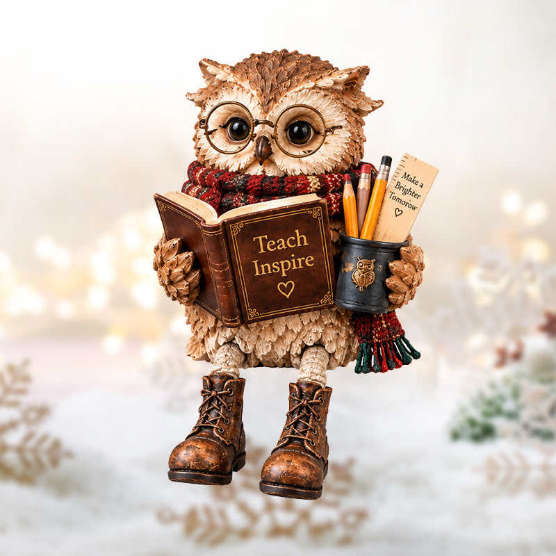 🦉Heartwarming Reading Owl Figurine✨