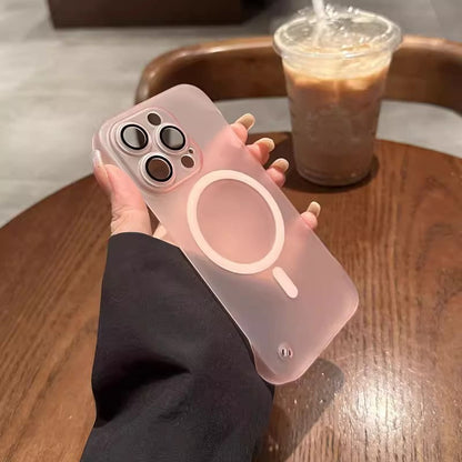 Ultratunt Ramlöst Magnetiskt Frostat Mobiltelefonskal