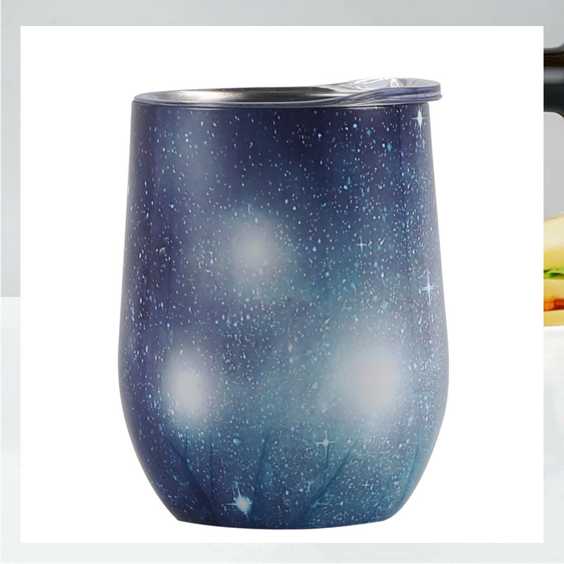 Creative Eggshell Cup - 12oz Stainless Steel Wine Cup