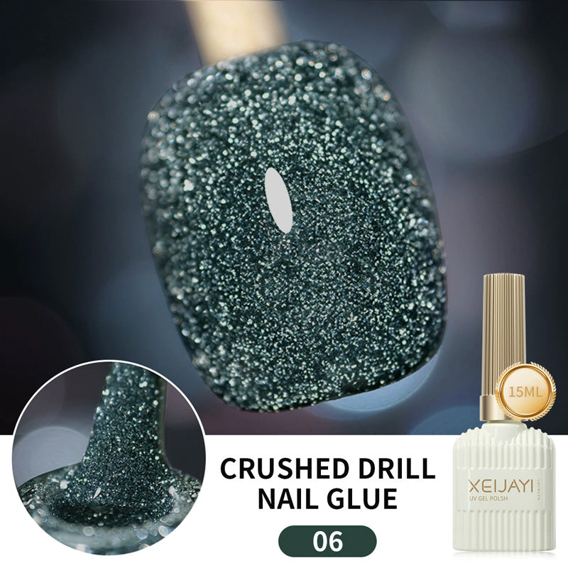Glitternagellack med hög densitet