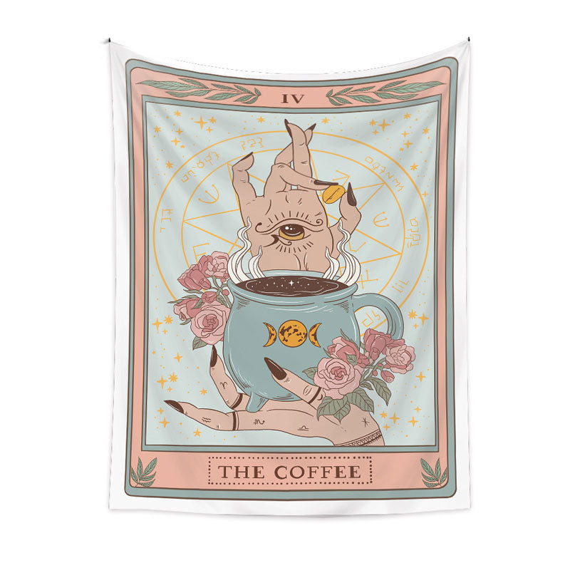 🌙 Bohemian Tarot Tapestry Wall Hanging