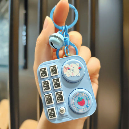 DJ-nyckelring med minidjur Barnleksak